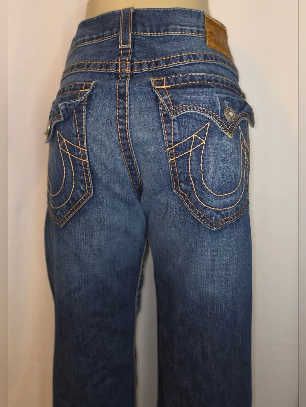 True Religion Men's Billy Big T Straight Leg Denim Jeans Size 36